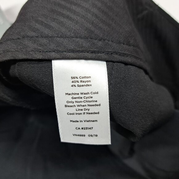 Talbots Hampshire Ankle Dress Pants Black Sz 16 Stretch Straight Leg Womens New - Picture 10 of 10